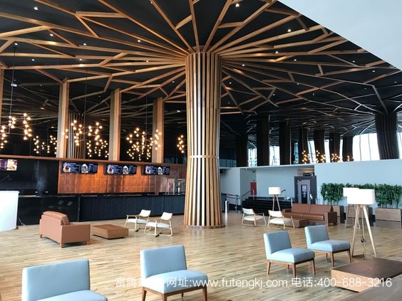 弧形鋁樹方通裝飾效果圖1